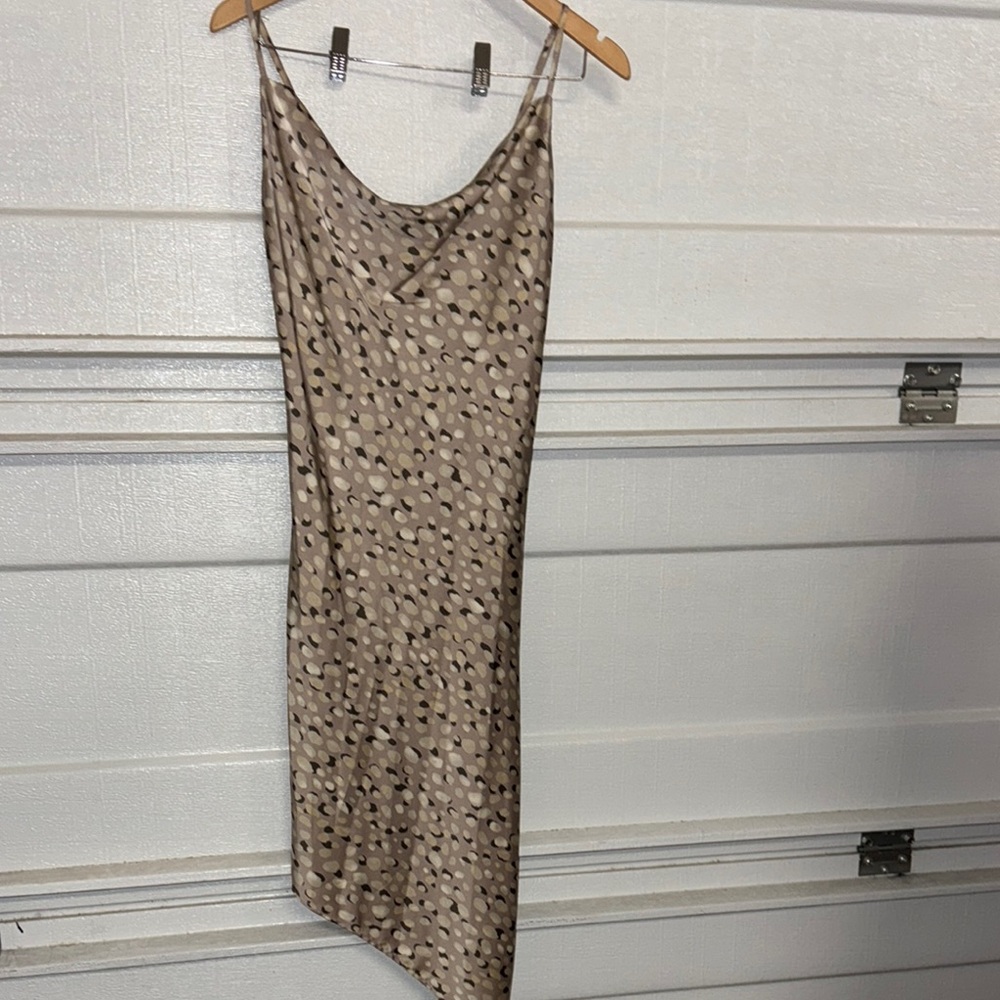 Elegant Polka Dot Slip Dress